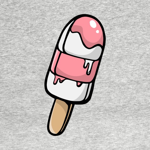 Pink & White Popsicle by SLAG_Creative